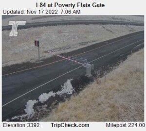 UPDATE: I-84, OR 204 open, winter conditions causing slick roads